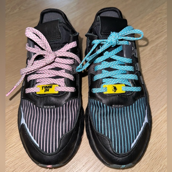 Adidas Ninja Nite Jogger Shoes Size Kids Youth Black Lace Up Gaming